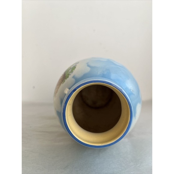 T. Lawrence Falcon Ware Vase #5171 Cottage Lupines England Vintage 1930s 7x5" - Picture 8 of 10